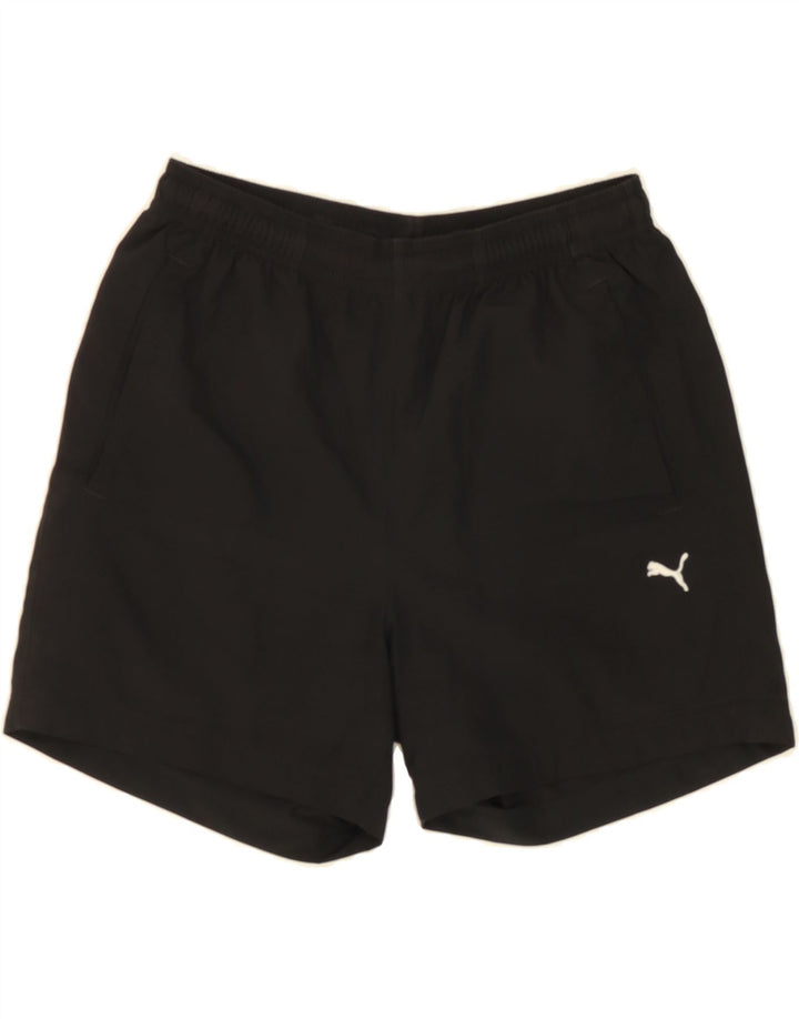 PUMA Girls Sport Shorts 13-14 Years Black Polyester Vintage Puma and Second-Hand Puma from Messina Hembry 