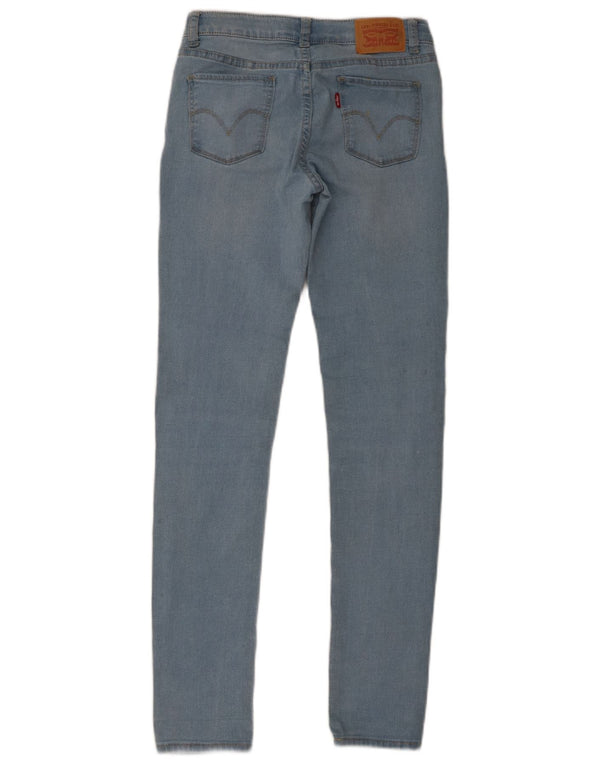 Джинсы скинни Levi's Girls 711 13–14 лет W28 L29, синий хлопок