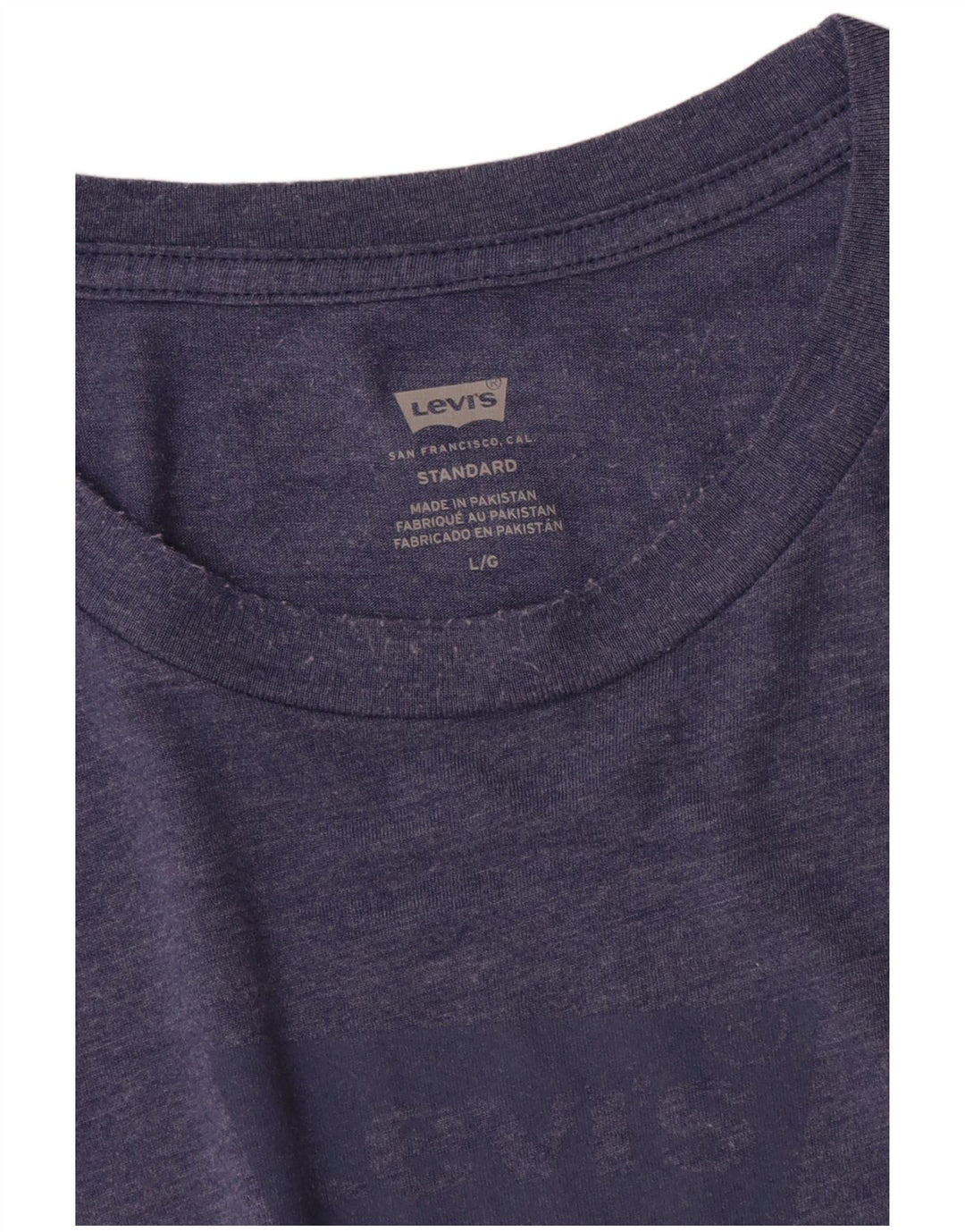 Мужская футболка с рисунком Levi's Standard, большая синяя