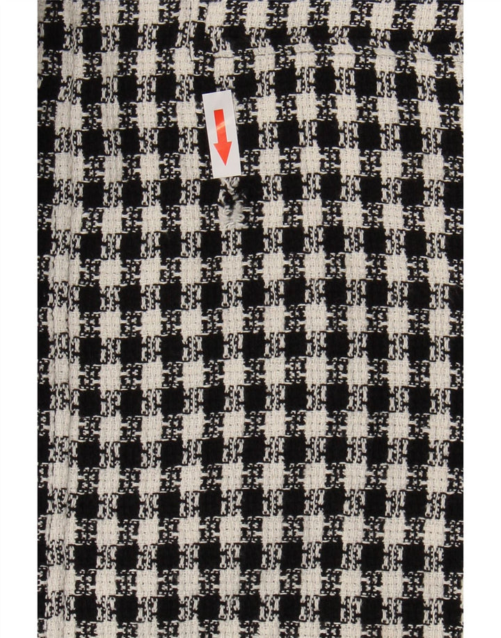 Женская мини-юбка Zara Small W26, черный хлопок в клетку