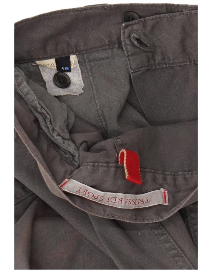 Trussardi Мужские прямые брюки карго IT 48 Medium W32 L32 Серые