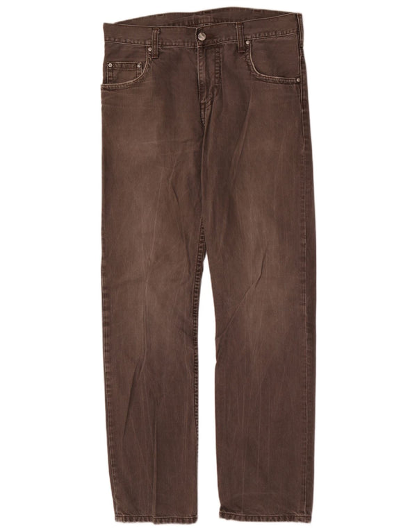 Мужские прямые джинсы Carhartt W30 L32 серые, хлопок