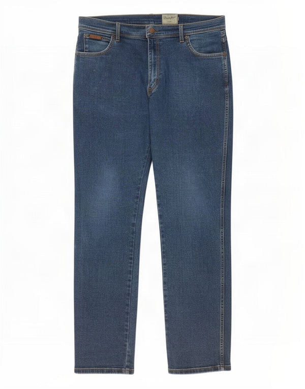 Мужские узкие джинсы Wrangler Texas Stretch W38 L34, синий хлопок