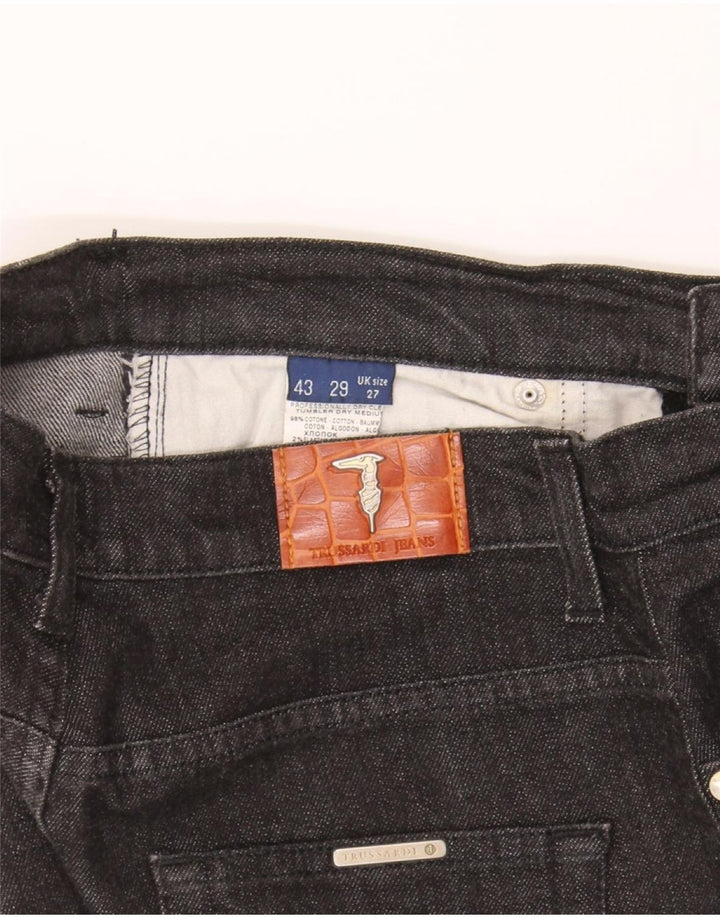 TRUSSARDI Womens Bootcut Jeans W27 L30 Black Cotton Vintage Trussardi and Second-Hand Trussardi from Messina Hembry 
