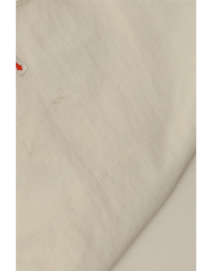 VINTAGE Mens Short Sleeve Shirt XL White Nylon