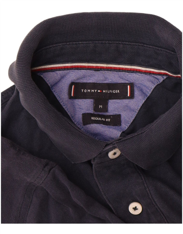 Мужская рубашка поло Tommy Hilfiger среднего размера, темно-синяя