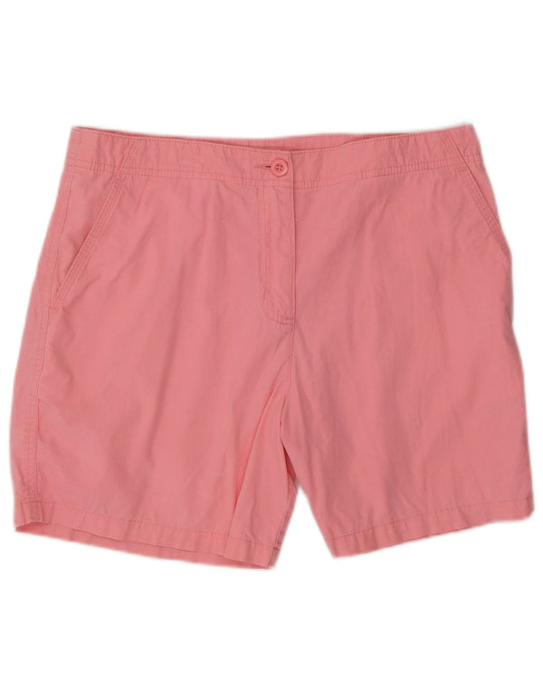 Женские повседневные шорты Marks & Spencer UK 12 Medium W32 Розовый хлопок
