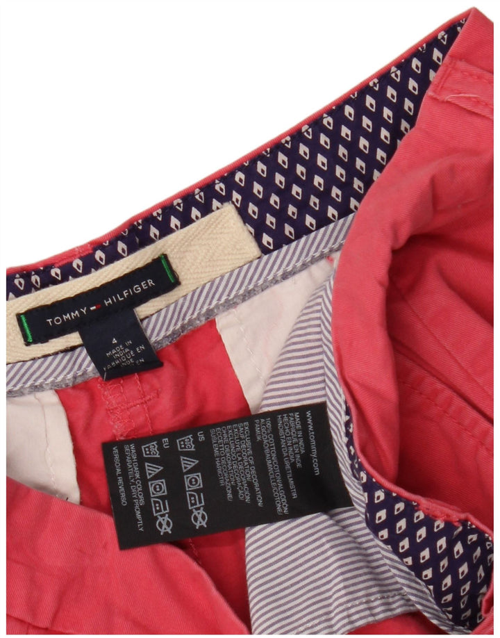 TOMMY HILFIGER Женские шорты чинос США 4 маленькие W30 Розовый хлопок