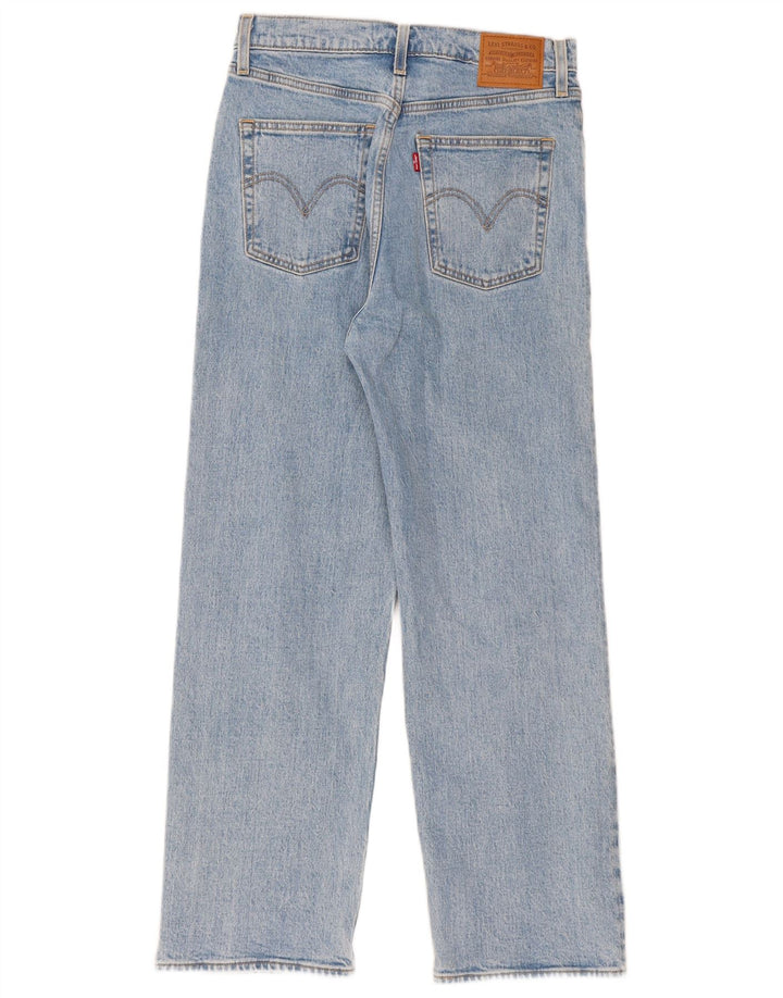 Женские прямые джинсы Levi's Ribcage W28 L27, синий хлопок