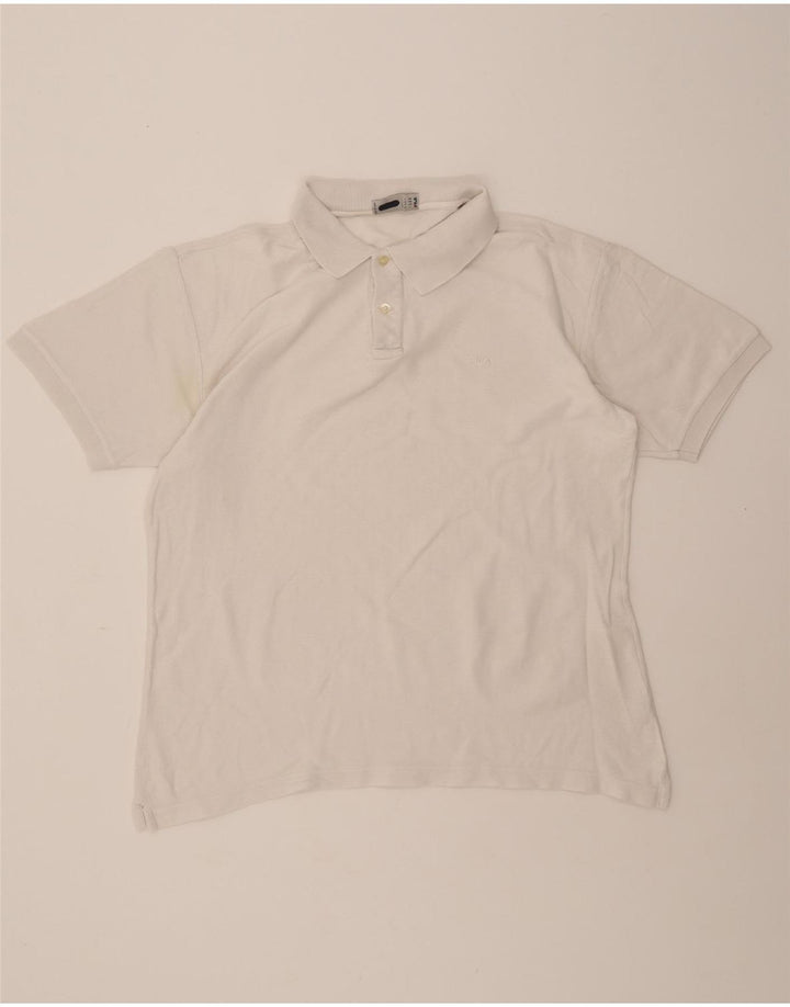 FILA Mens Polo Shirt IT 54 XL White Vintage Fila and Second-Hand Fila from Messina Hembry 