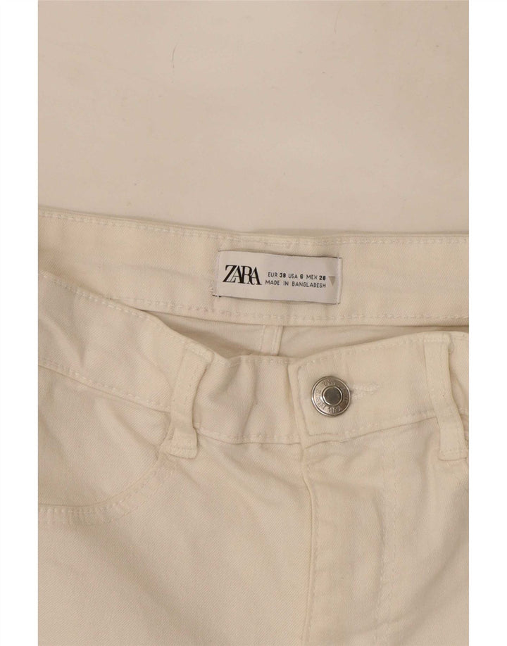 Женские узкие джинсы Zara EU 38, маленькие W28 L27, белые