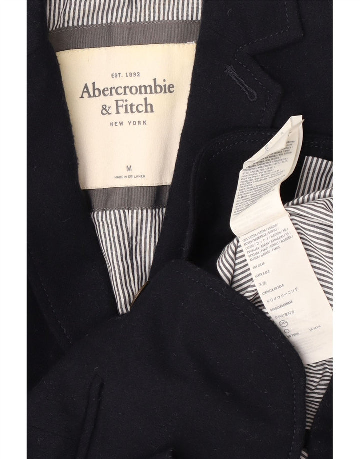 Женский пиджак на 2 пуговицах Abercrombie & Fitch UK 12, средний темно-синий