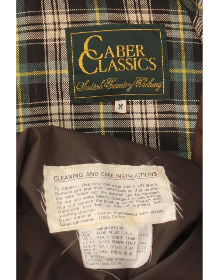 Мужская куртка Caber Classics из вощеного хлопка, Великобритания 38, средний коричневый хлопок