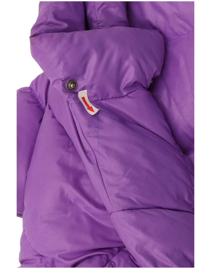 Стеганая куртка Woolrich для девочек 11–12 лет, фиолетовый нейлон