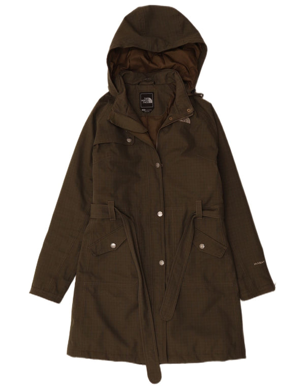 Женская ветровка с капюшоном THE NORTH FACE UK 14, средний зеленый цвет в клетку