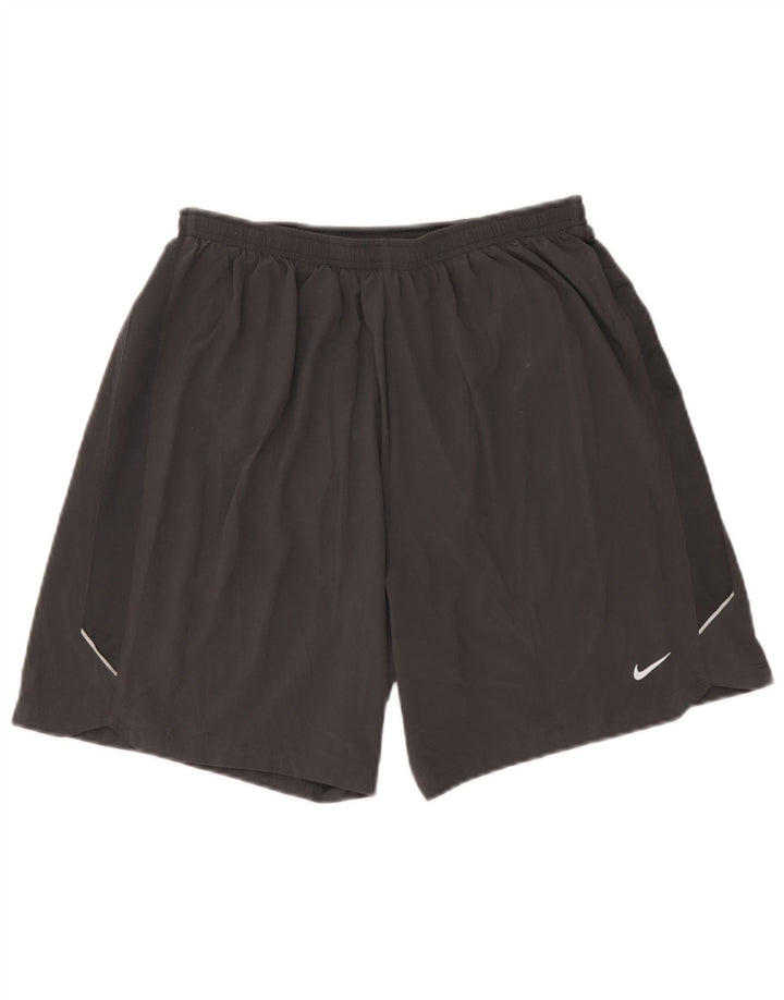 Мужские спортивные шорты Nike Dri Fit среднего серого цвета