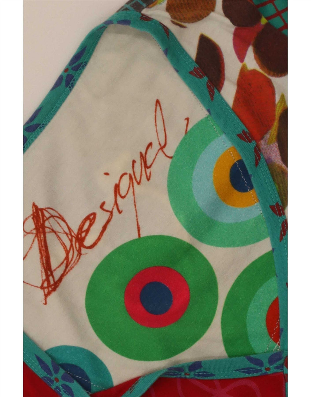 Женская туника Desigual UK 12, средний разноцветный цветочный принт
