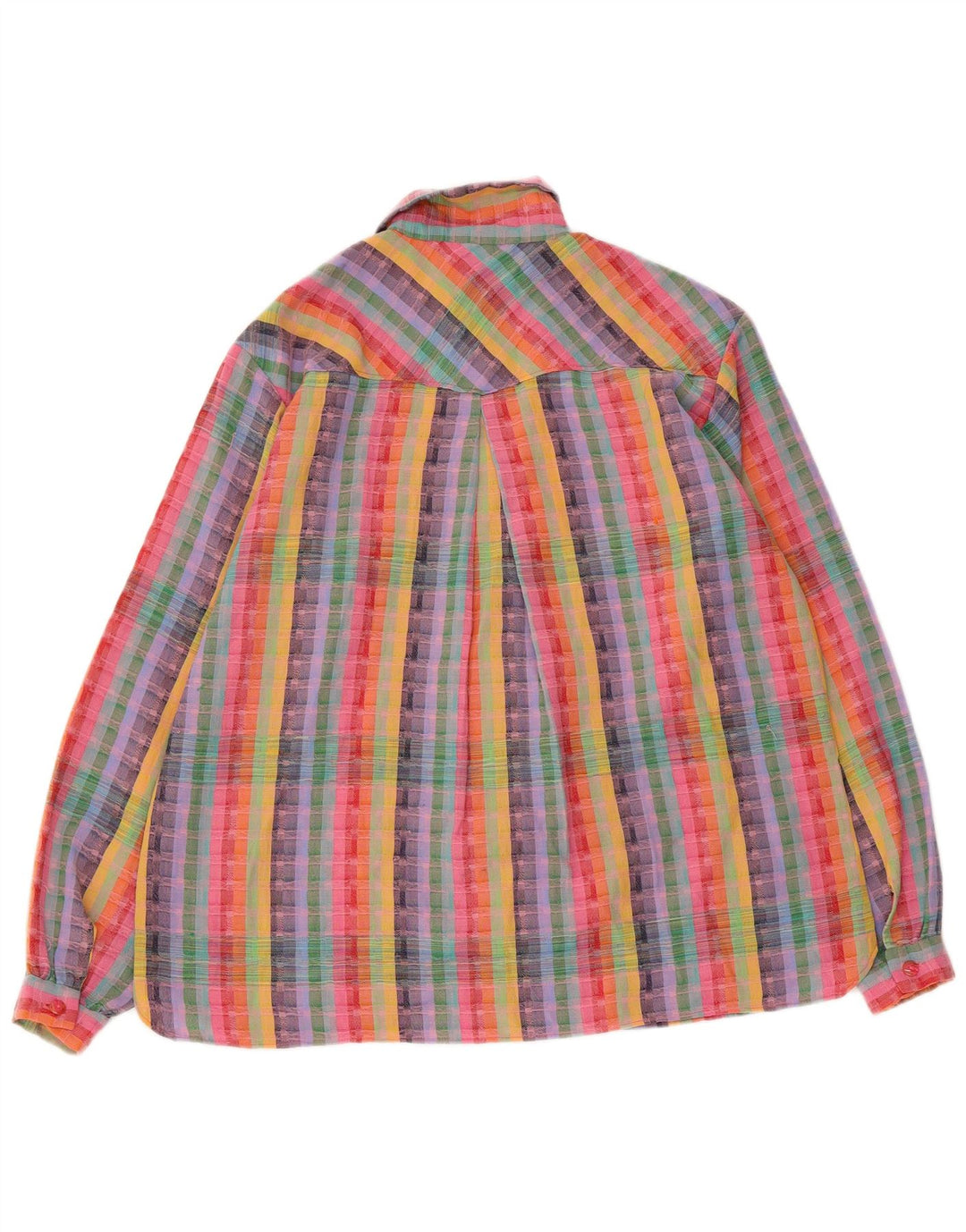 Женская рубашка VINTAGE UK 18 XL в разноцветную полоску