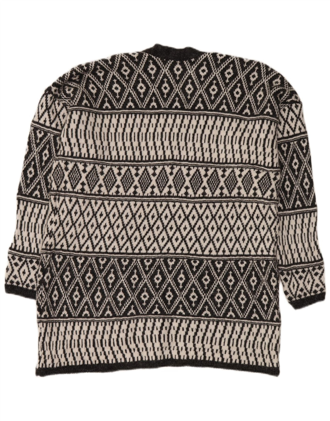 Женский открытый кардиган M&CO, Великобритания 14, средний серый аргайл/бриллиантовый акрил