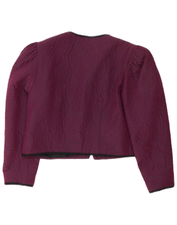 Винтажное женское болеро UK 14, средний фиолетовый из вискозы