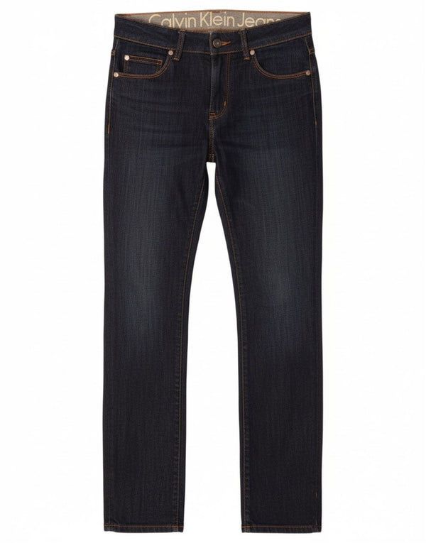 Женские узкие джинсы Calvin Klein W30 L33 Темно-синие