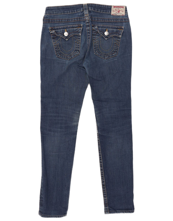 Женские узкие джинсы TRUE RELIGION W30 L30 синие, хлопок