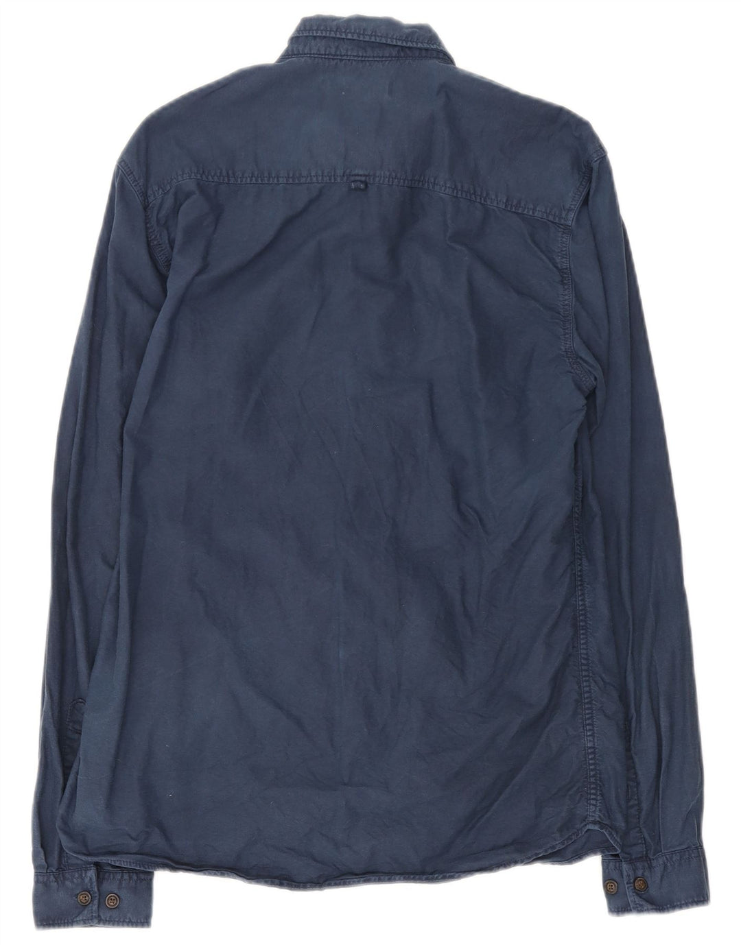 Мужская рубашка Jack & Jones, темно-синяя, хлопковая, большая