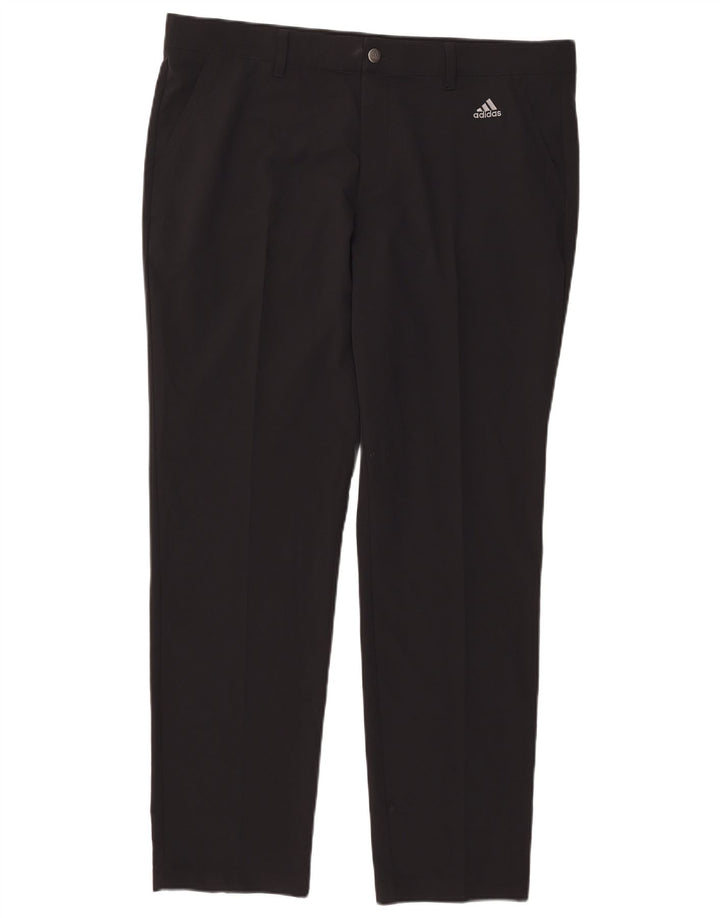 Мужские узкие брюки-чинос Adidas W38 L32, черный полиэстер