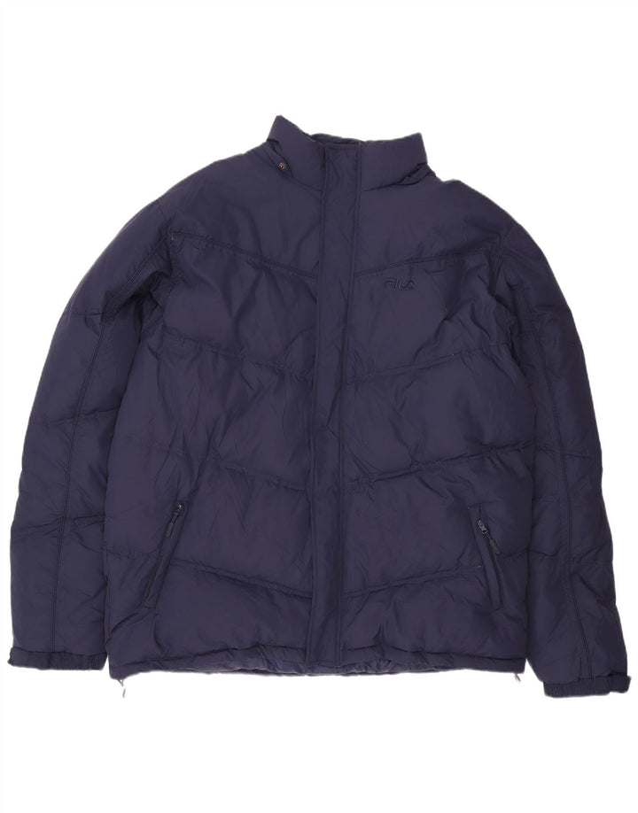 Мужская стеганая куртка Fila UK 44 2XL Темно-синий полиэстер