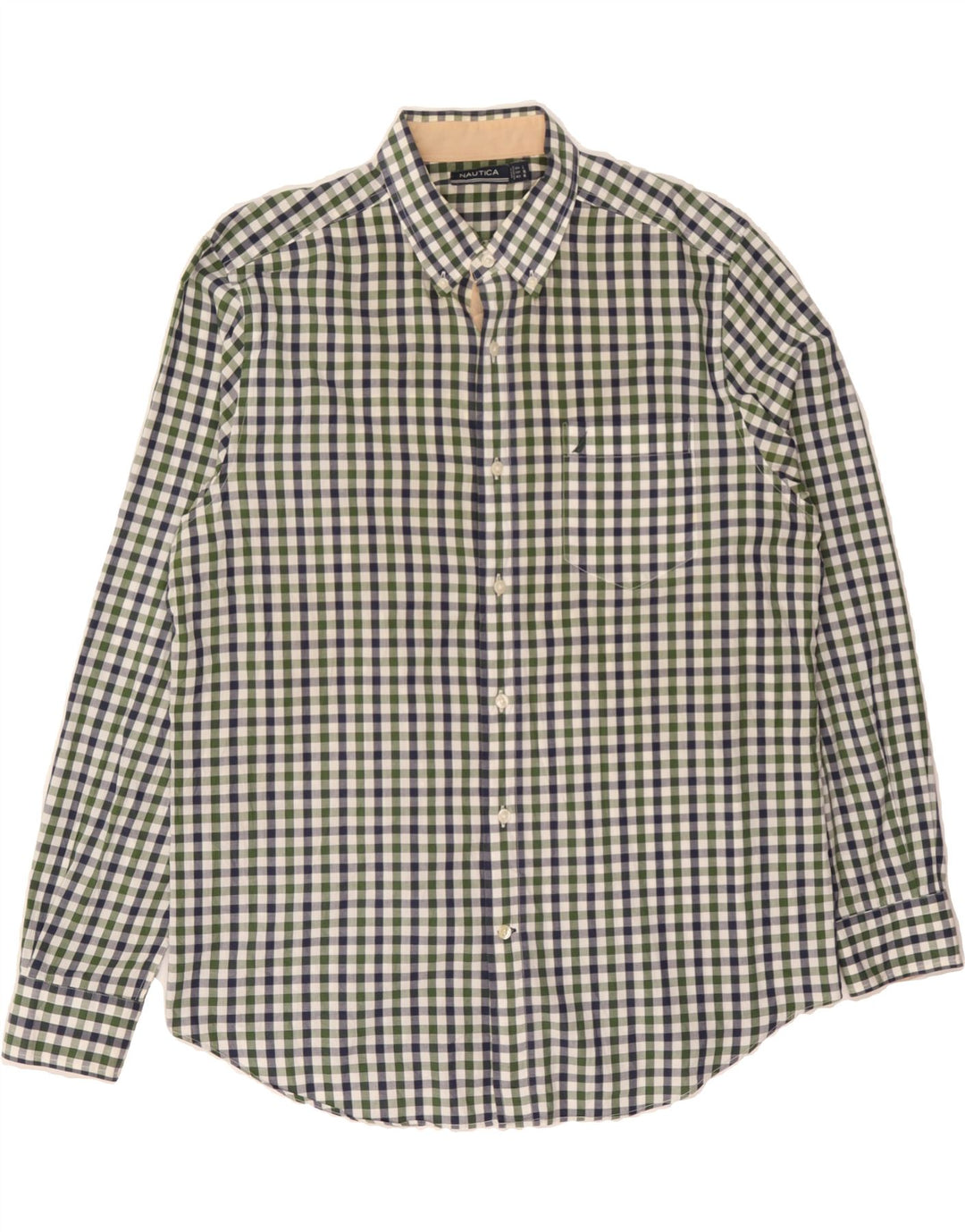 NAUTICA Mens Shirt Large Multicoloured Check Cotton Vintage Nautica and Second-Hand Nautica from Messina Hembry 