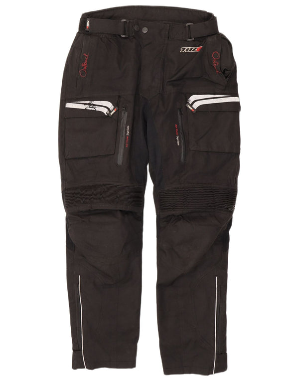Мужские прямые мотобрюки Tuzo W32 L30 черные