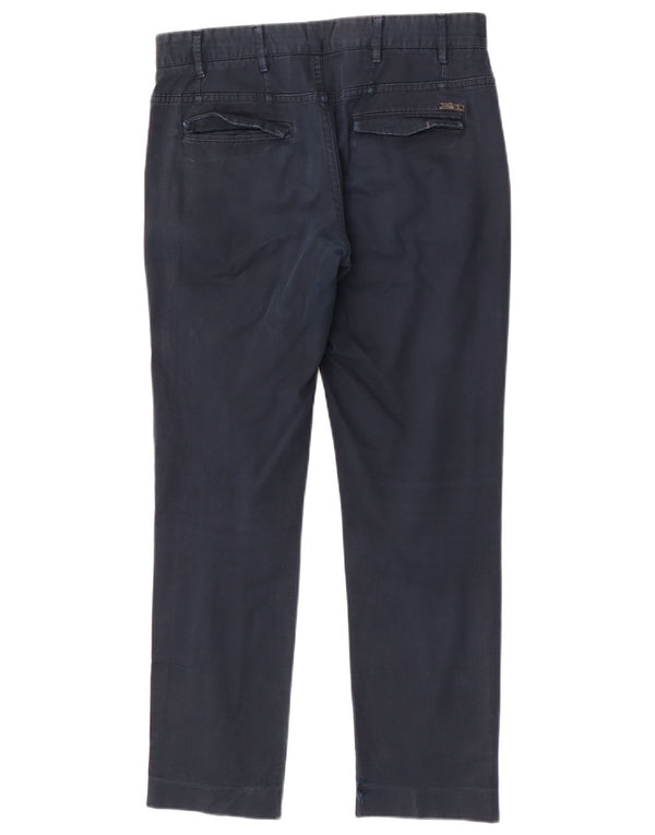 Мужские прямые брюки-чиносы Zara EU 40 Medium W31 L29 Темно-синие, хлопок