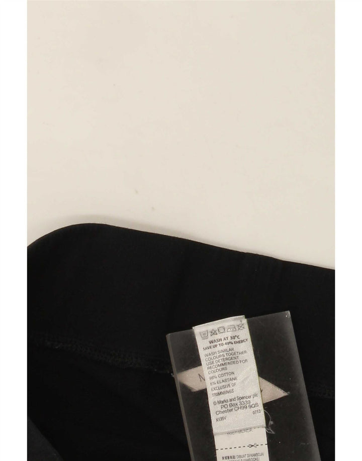 Женские спортивные брюки Marks & Spencer UK 10, маленькие, черные, хлопковые