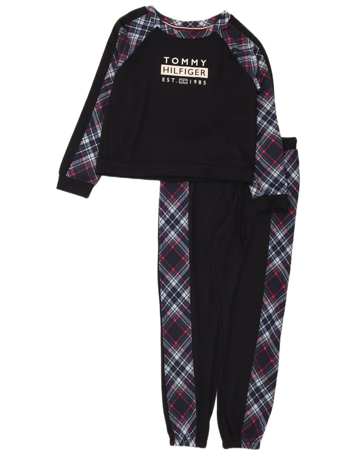 Женский спортивный костюм с рисунком Tommy Hilfiger UK 14, средний темно-синий в клетку