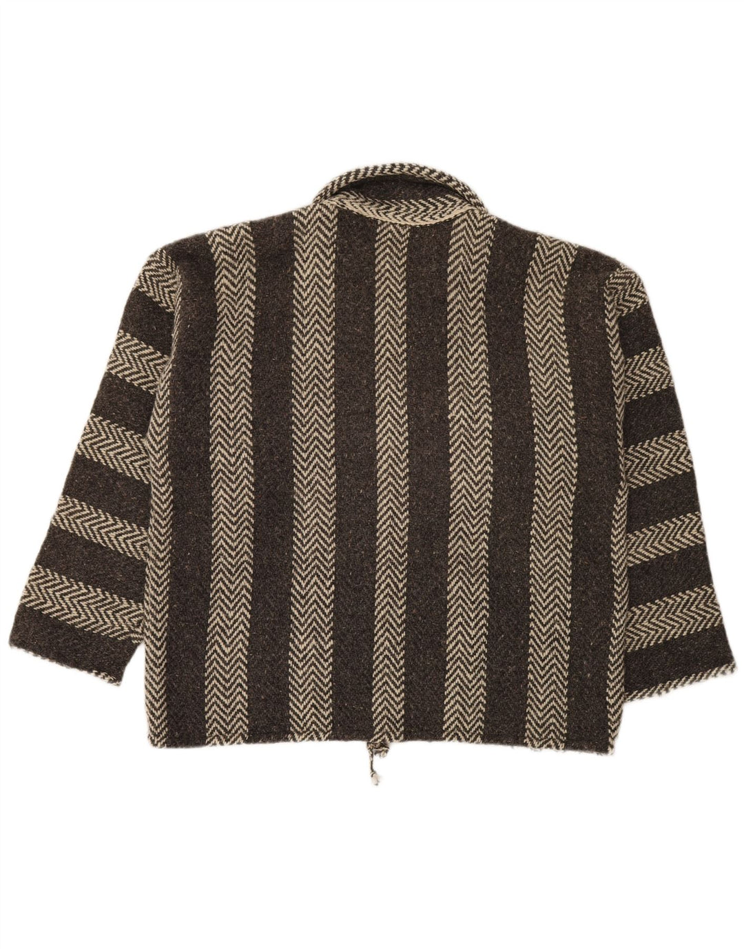 Мужской свитер с воротником поло VINTAGE XL, серый с шевроном ацтеков