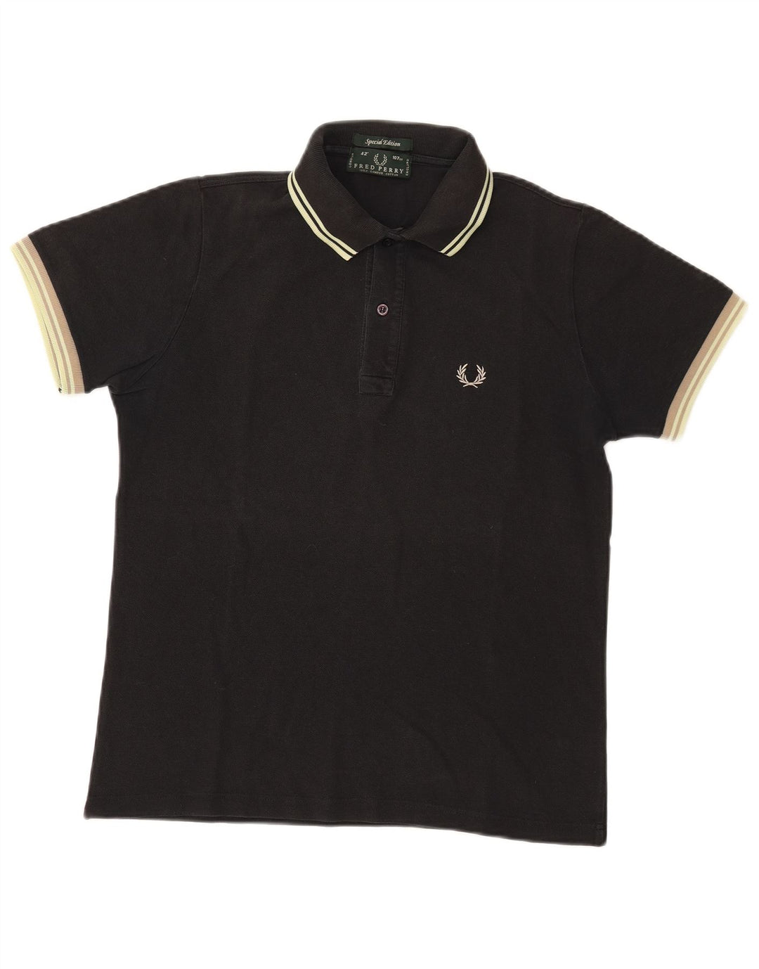 Мужская рубашка поло Fred Perry, средний черный хлопок