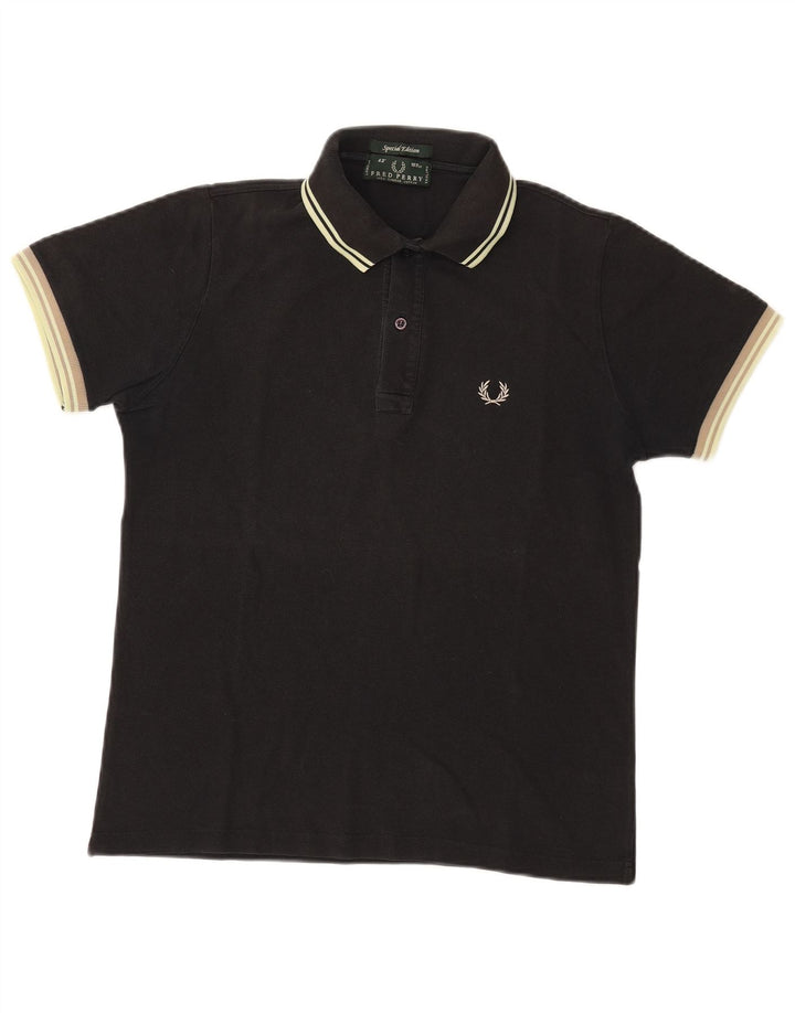 Мужская рубашка поло Fred Perry, средний черный хлопок