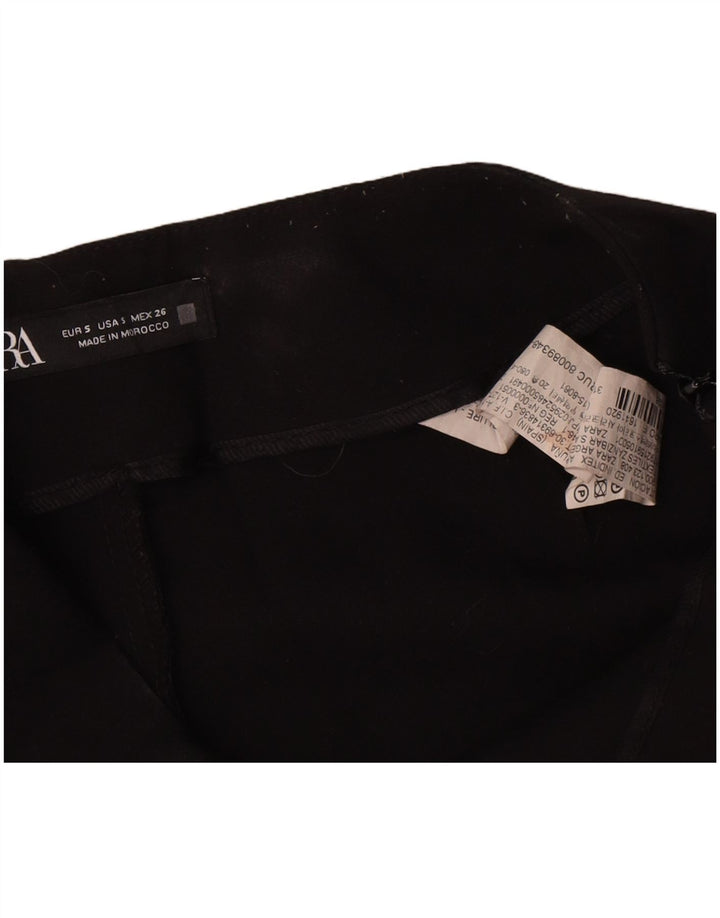 Zara Женские повседневные шорты W26, черные, полиэстер, маленькие