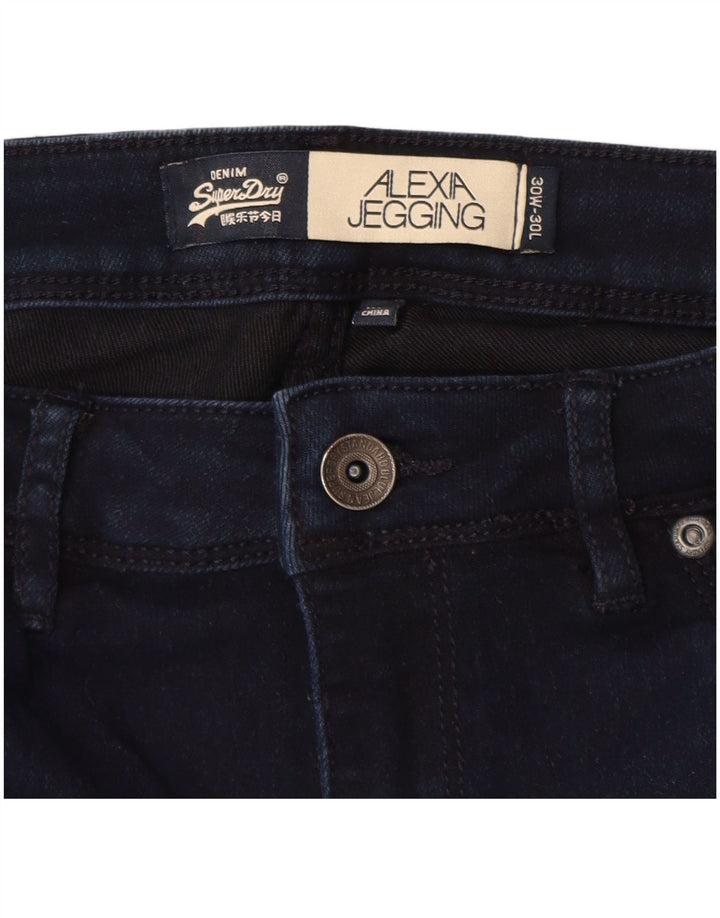 Женские джинсы скинни SUPERDRY Alexia Jegging W30 L23, темно-синий, хлопок