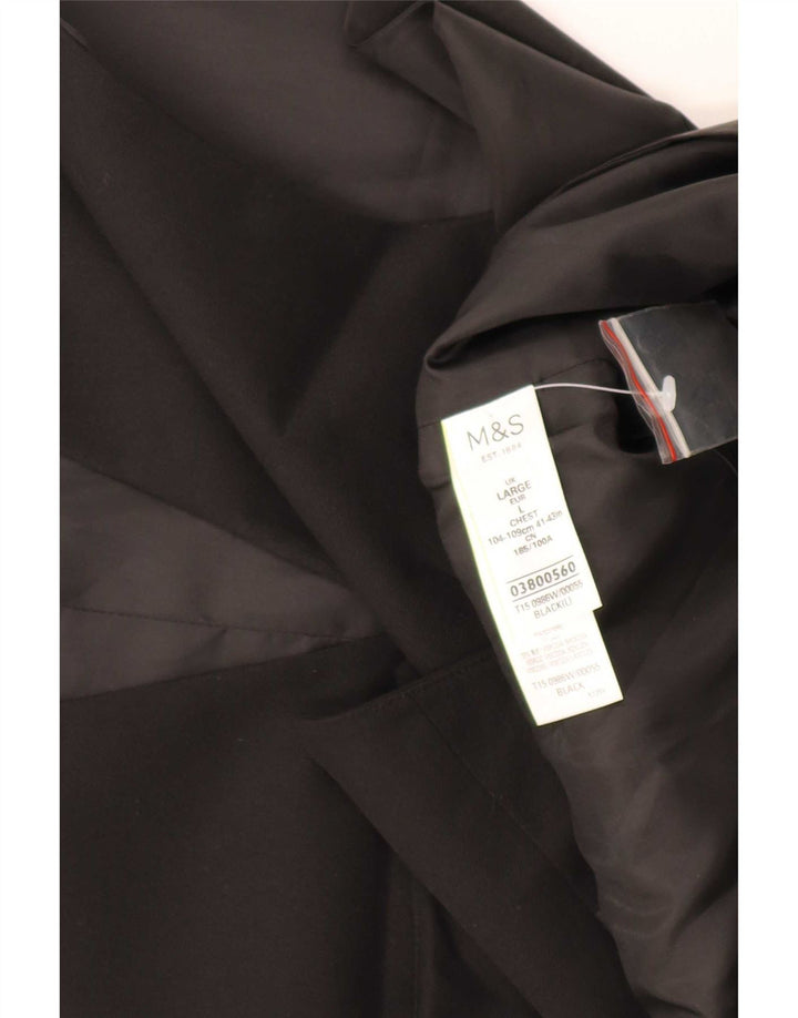 Мужской жилет Marks & Spencer большой черный из полиэстера