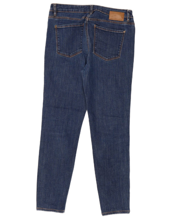 Desigual Womens Mid Rise Skinny Jeans EU 42 Large W30 L27 Navy Blue