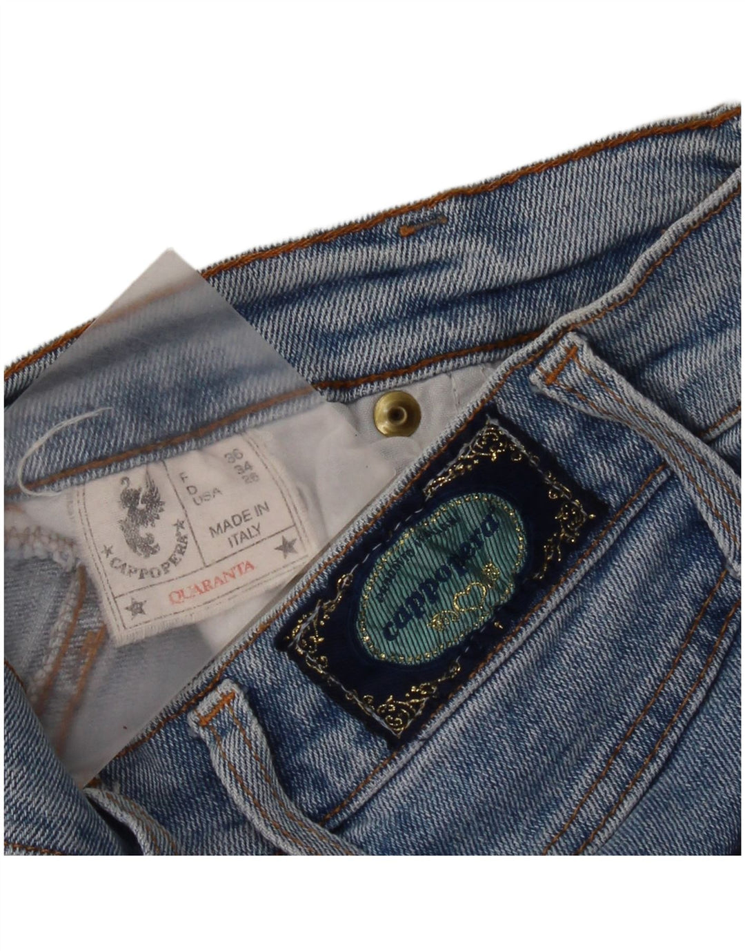 Женские узкие джинсы Cappopera W26 L25, синий хлопок