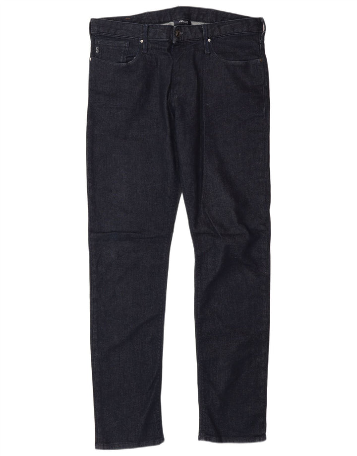 Мужские джинсы Armani Slim W32 L32 Темно-синие, хлопок