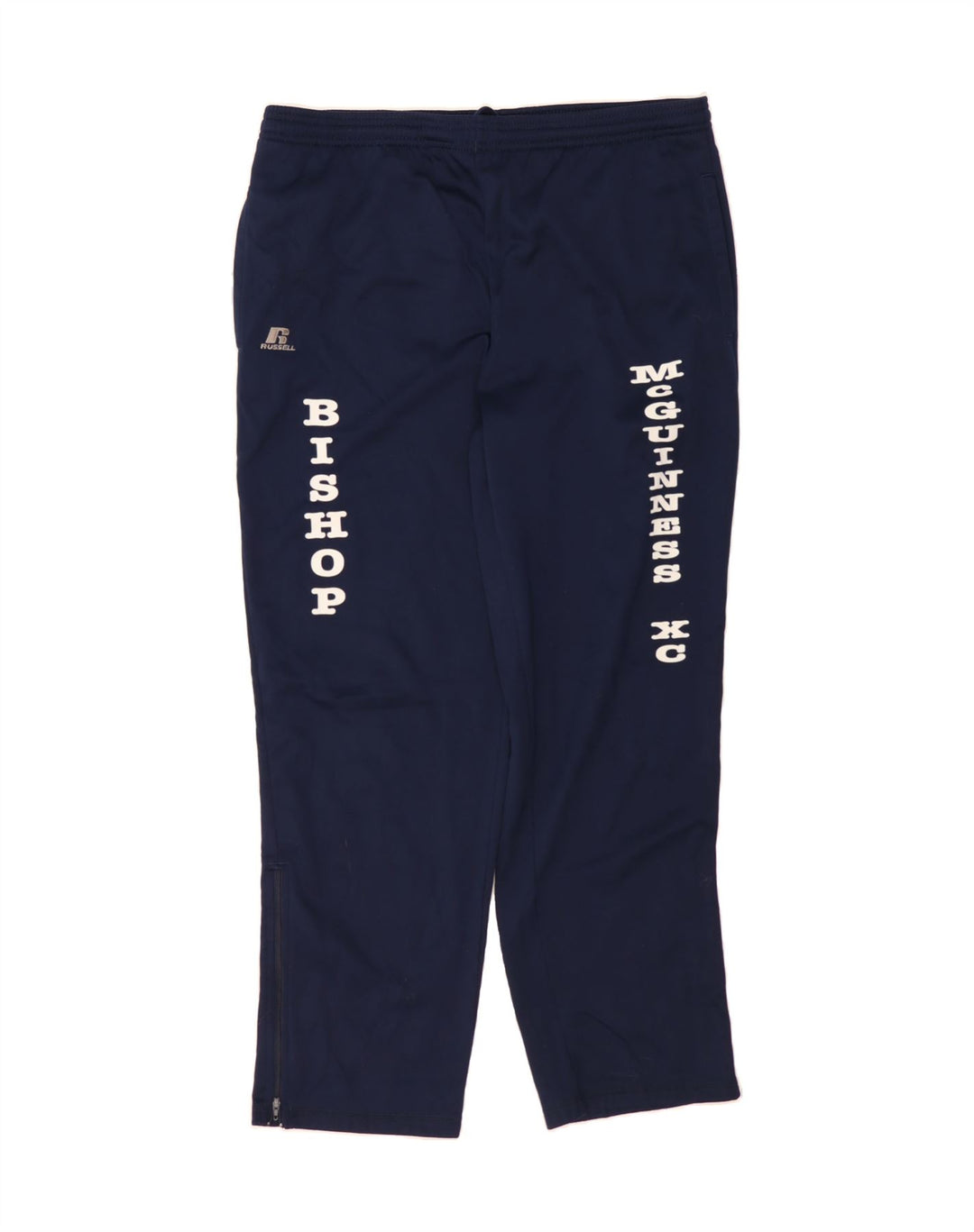 RUSSELL ATHLETIC Mens Dri-Power Tracksuit Trousers Small  Navy Blue Vintage Russell Athletic and Second-Hand Russell Athletic from Messina Hembry 