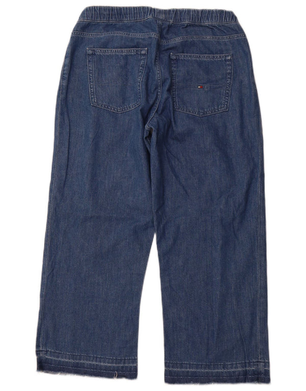 TOMMY HILFIGER Широкие джинсы-капри для девочек 15–16 лет W28 L23, синий хлопок