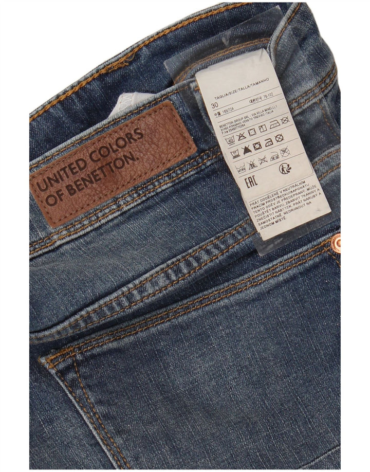 Джинсы мужские прямые BENETTON W30 L23 синие, хлопок