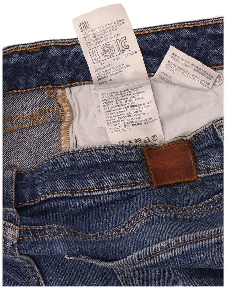 Женские узкие джинсы Levi's 712 W29 L32 синие, хлопок