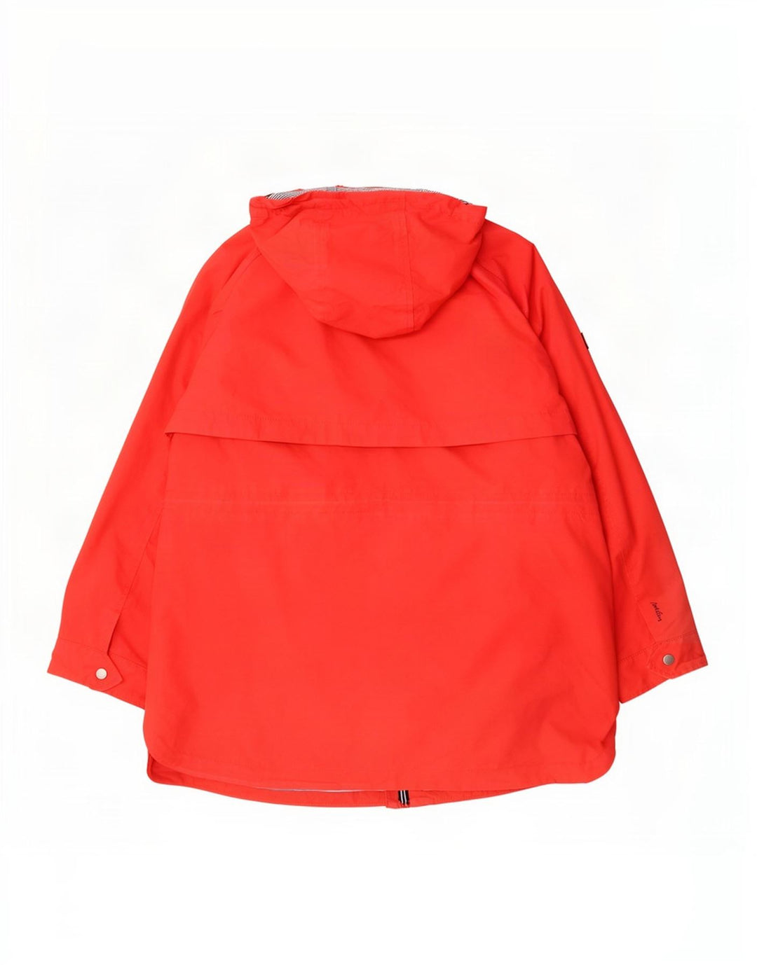 Женская оверсайз-дождевик Joules с капюшоном UK 18 XL, красный хлопок