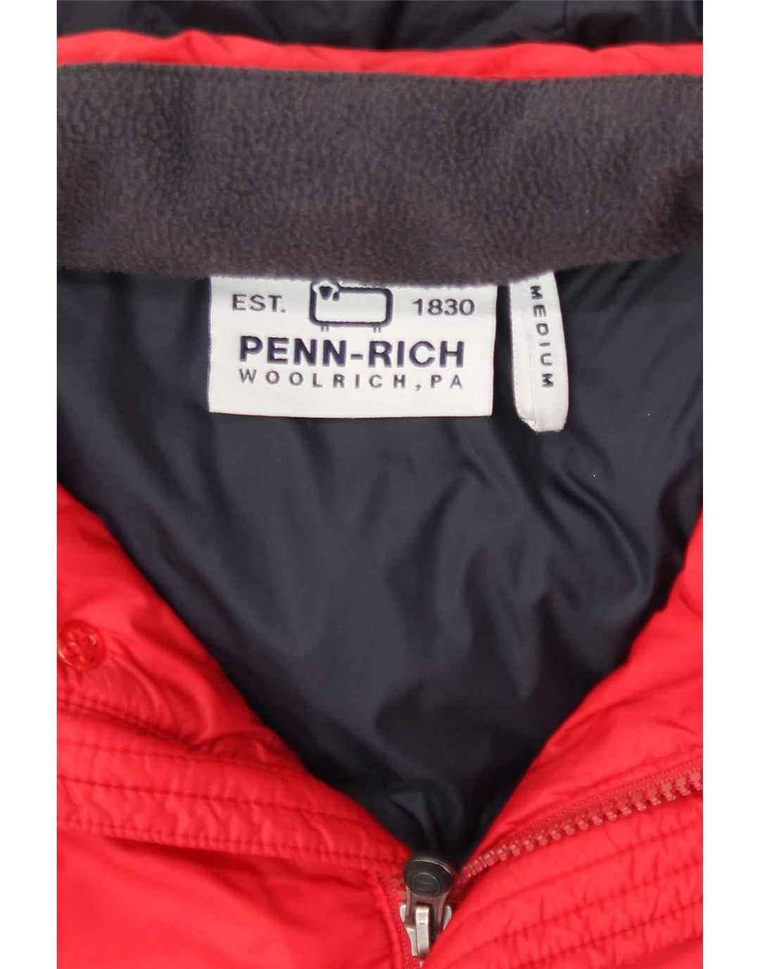 Мужская утепленная куртка Woolrich Penn-Rich с капюшоном UK 38, средний красный нейлон