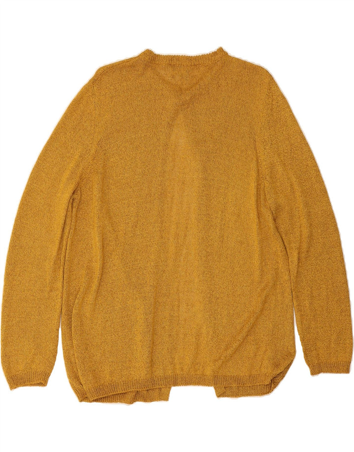 LUISA SPAGNOLI Womens Cardigan Sweater UK 14 Medium Brown Viscose Vintage Luisa Spagnoli and Second-Hand Luisa Spagnoli from Messina Hembry 